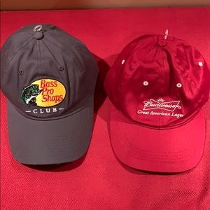 Hat combo . Bass pro shop hat. Budweiser hat